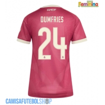 Camisa de time de futebol Real Madrid Denzel Dumfries #24 Replicas 3º Equipamento Feminina 2026-27 Manga Curta